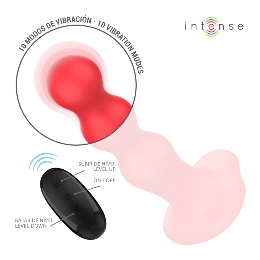 INTENSE - CODY VIBRATORE CON VENTOSA TELECOMANDO ROSSO